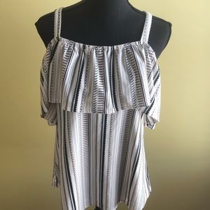 Cold shoulder blouse